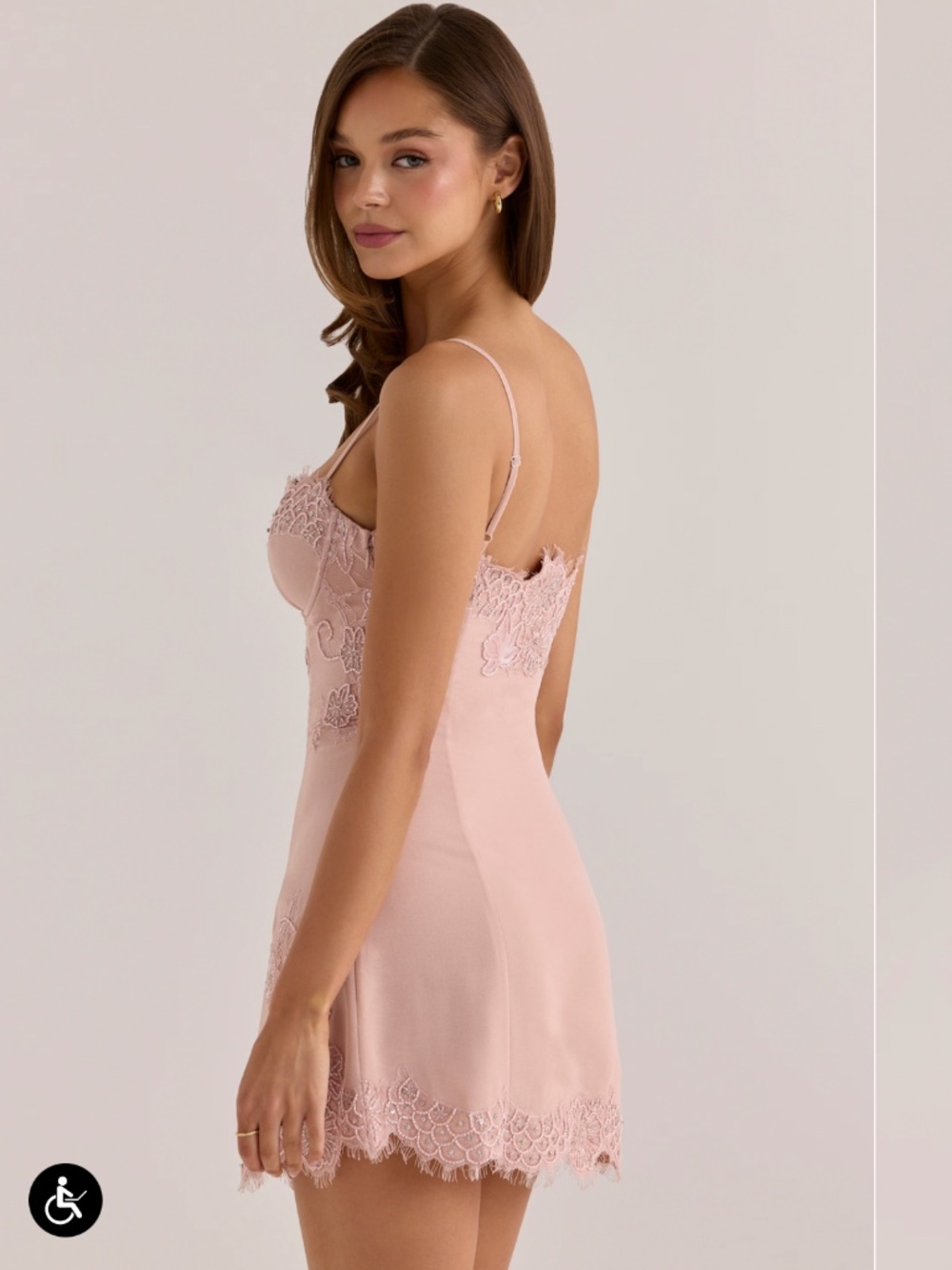 Custom Hand Beaded Embellished Mini Dress - Limited Edition - Picture 6 of 9